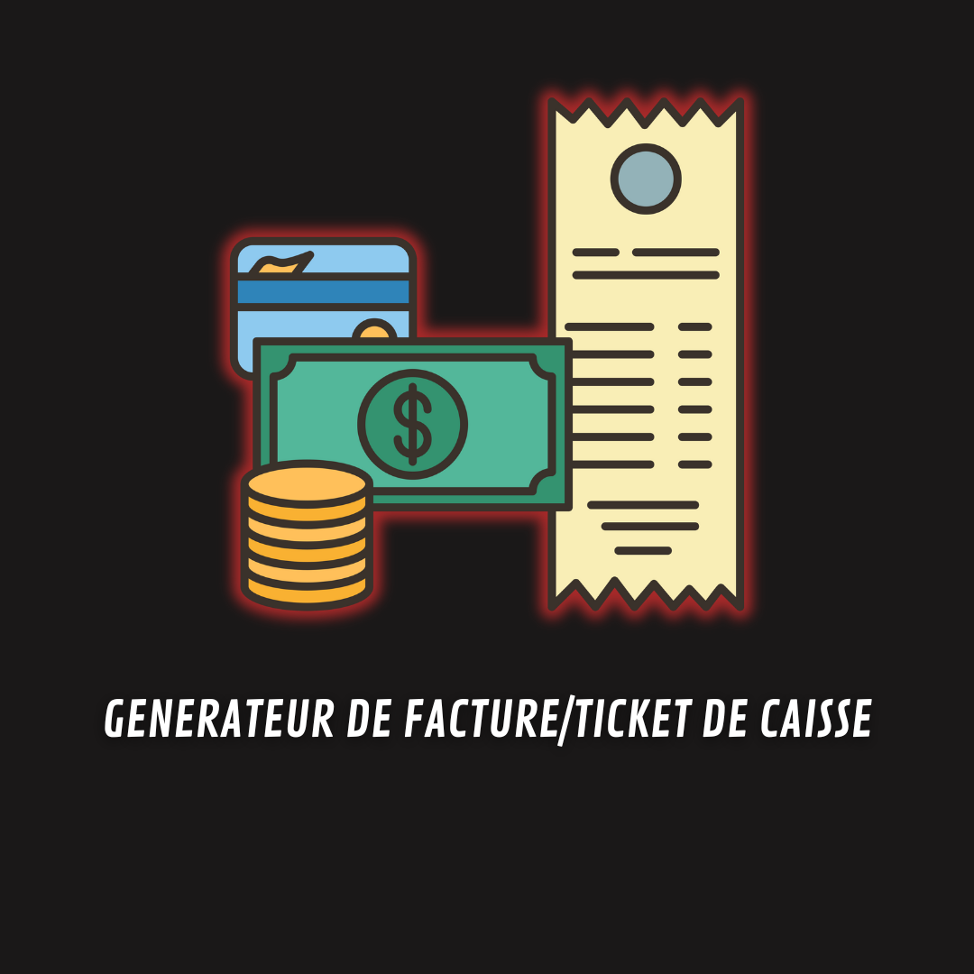 GÉNÉRATEUR DE FACTURE/TICKET DE CAISSE
