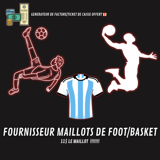 FOURNISSEUR MAILLOTS DE FOOT/BASKET