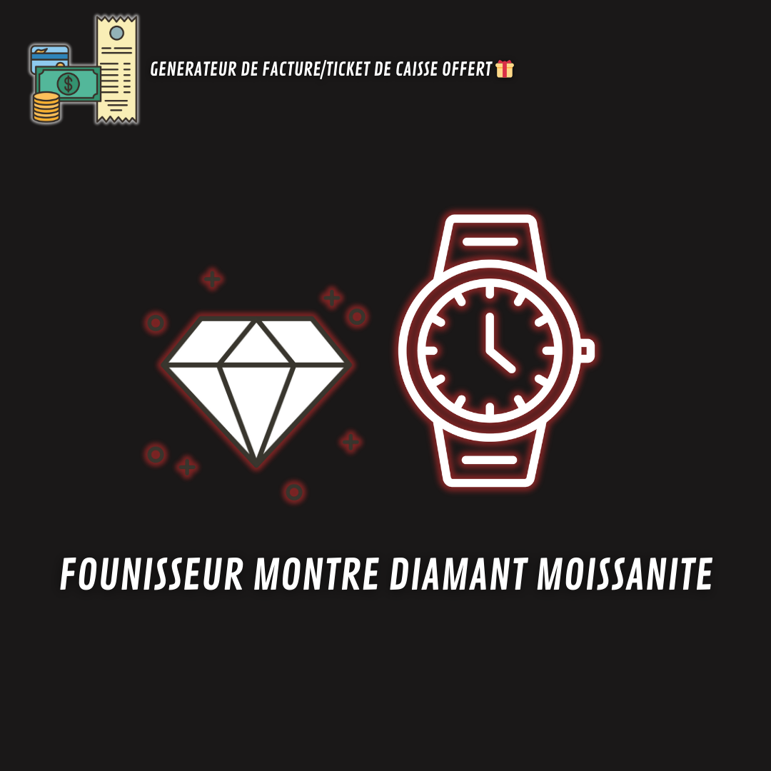 FOURNISSEUR MONTRE EN DIAMANT MOISSANITE